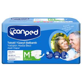 Canped Medium Bağlamalı Bez 30 lu Paket